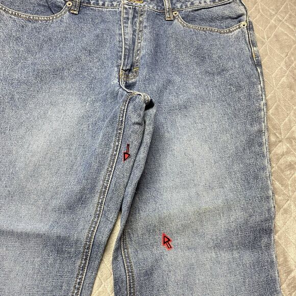 Vintage Route 66 *Sold at K-Mart * Y2K Women's LowRise Bootcut Jeans Sz 12 Short - Picture 12 of 13